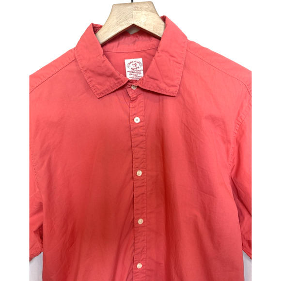 Scotch & Soda Womens Button Blouse Size L Salmon Puff Sleeve Preppy Golf Resort - Picture 6 of 11